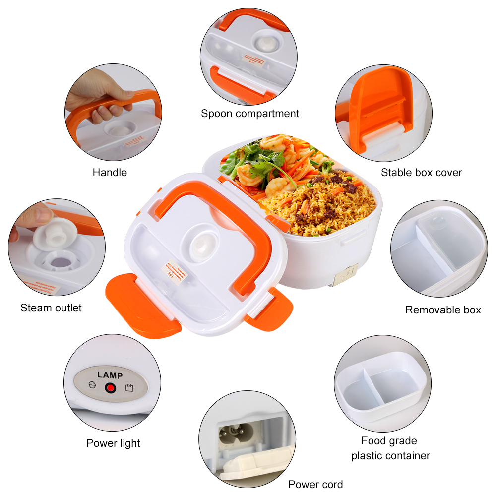 Meal Prep Tupperware - Przenośny szybko nagrzewający się pojemnik na