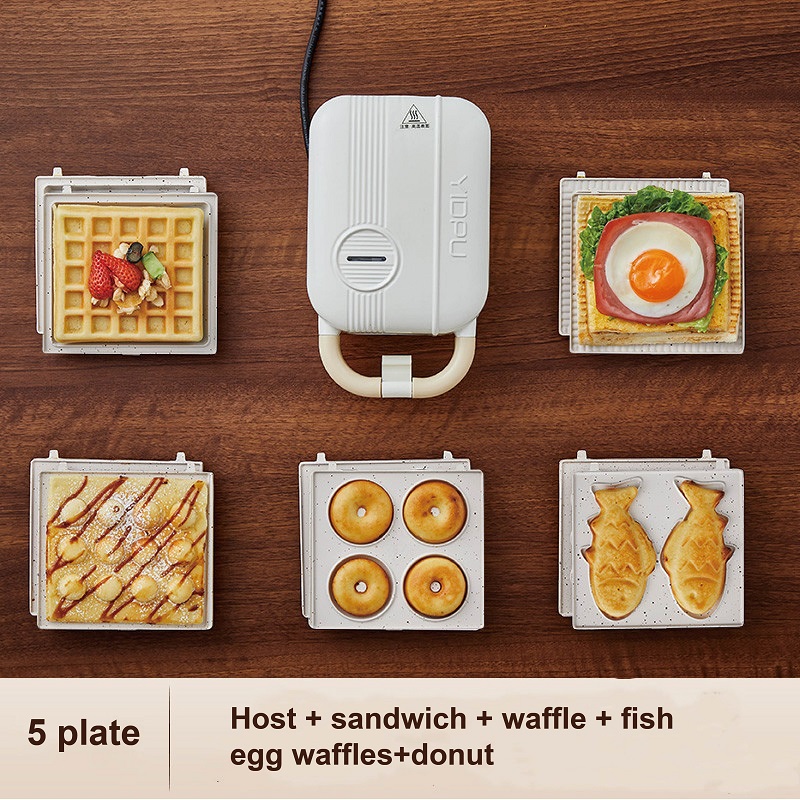 Breakfast Sandwich Press - Wielofunkcyjna elektryczna maszyna do kanapek 220V,