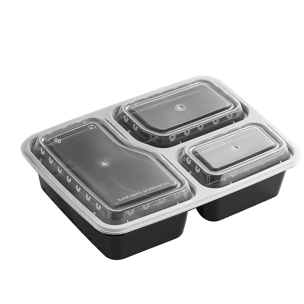 Meal Prep Tupperware - 7-pakowy 3-komorowy pojemnik do przygotowywania posiłków