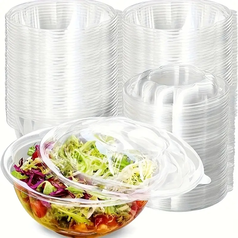 Meal Prep Quinoa Bowls - 50 sztuk przezroczystych plastikowych misek na