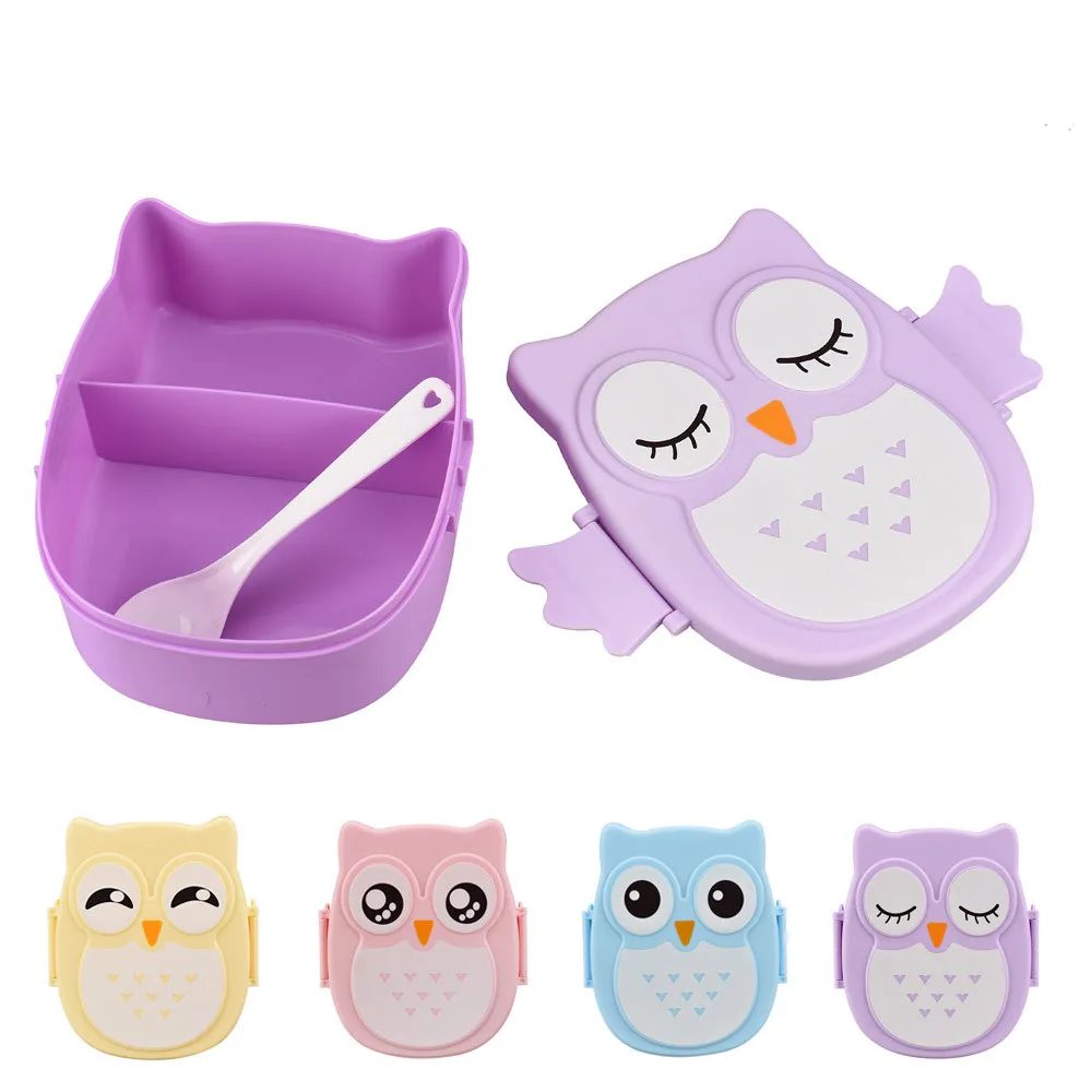 Meal Prep Tupperware - Przenośne pudełko na drugie śniadanie sowa