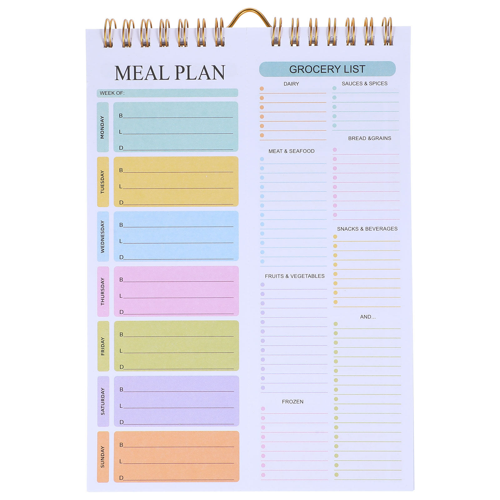 Meal Prep Weekly - Notatnik do planowania posiłków tygodniowych A5,