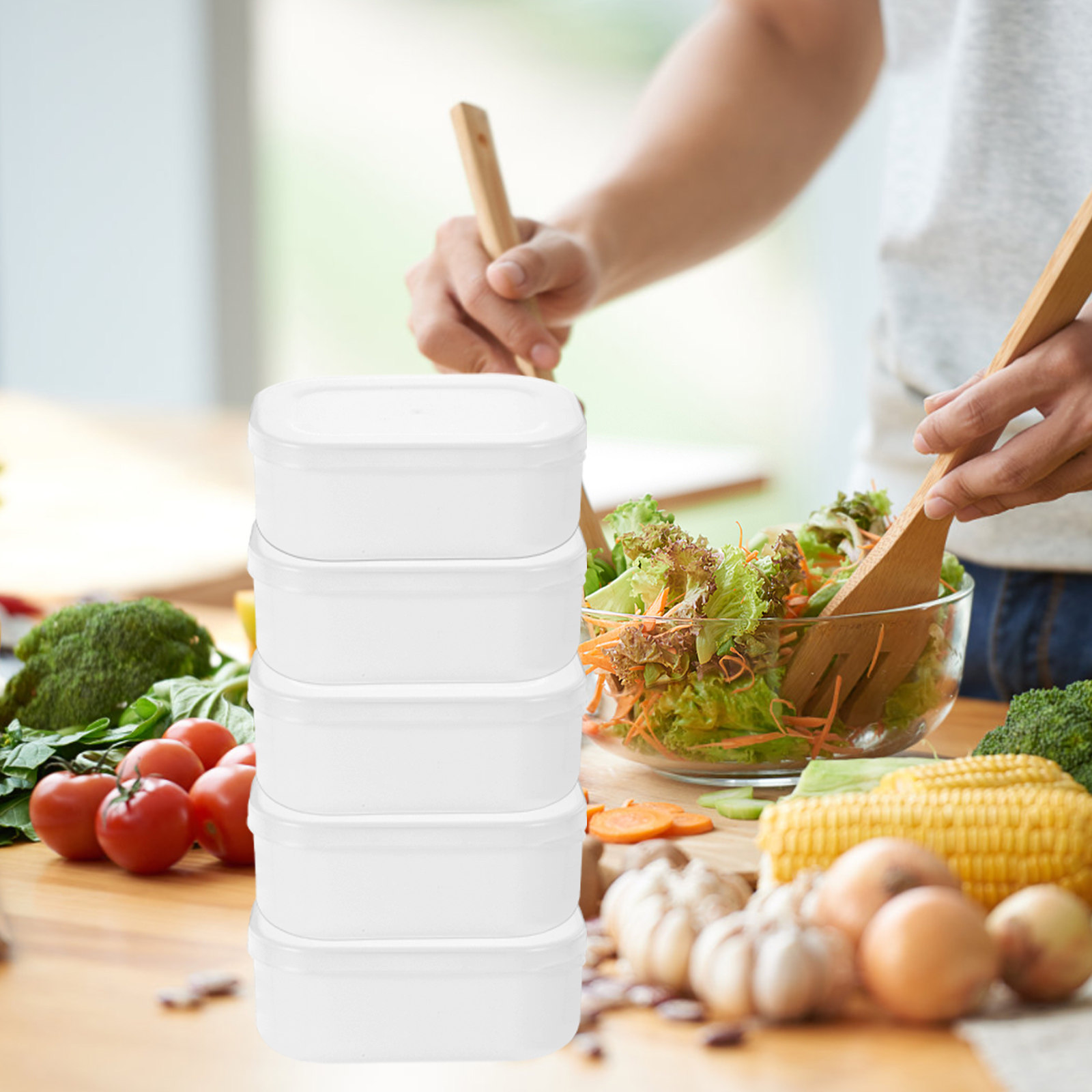 Meal Prep Healthy Lunch - 5 szt. Pojemniki na ryż, dozujące