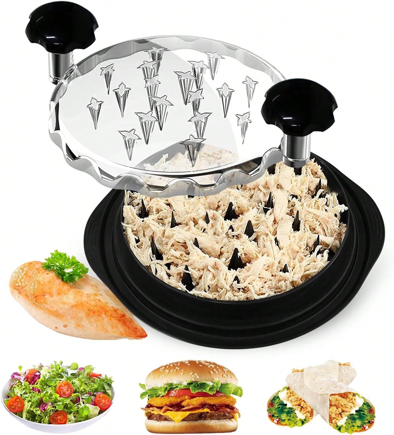 Meal Prep Chef - Ergonomiczny ręczny rozdrabniacz do kurczaka Chefy,