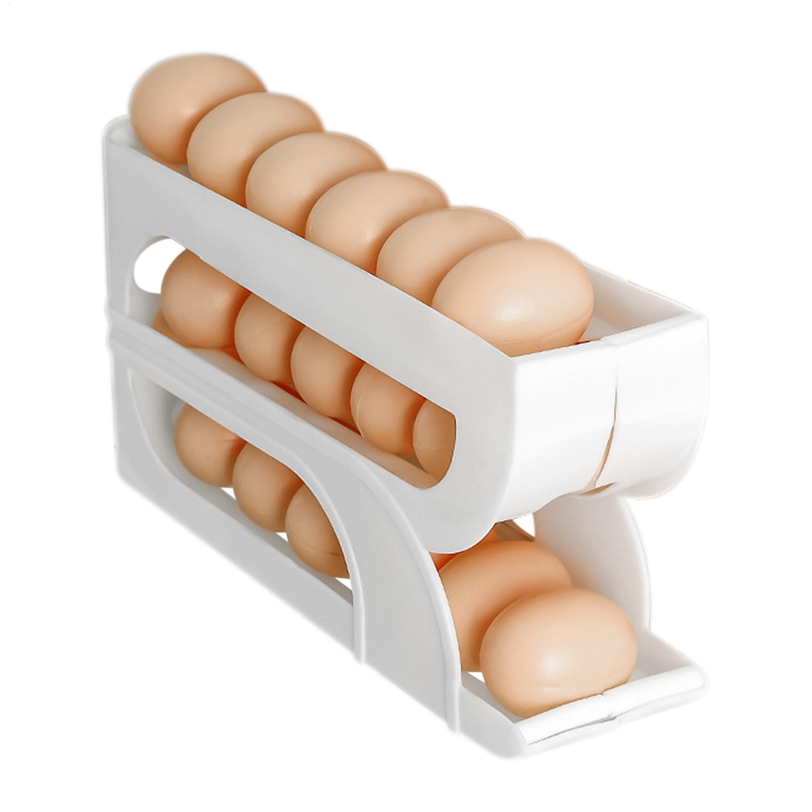 Meal Prep Egg Whites - Pojemnik na jajka do lodówki, 3-poziomowy,