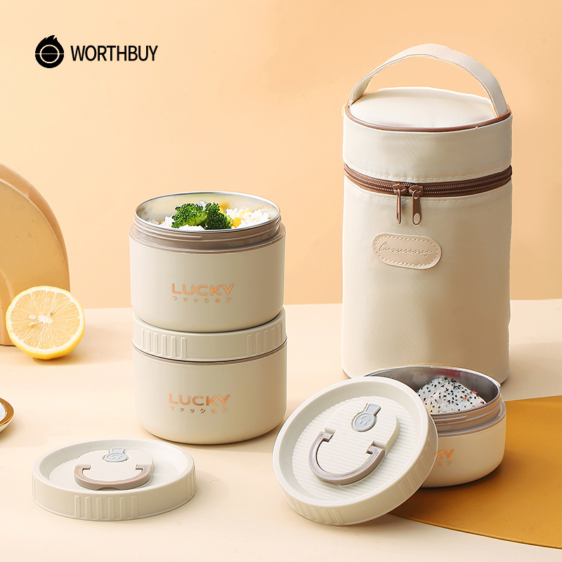 Meal Prep Tupperware - WORTHBUY Zestaw pudełek na lunch Bento,