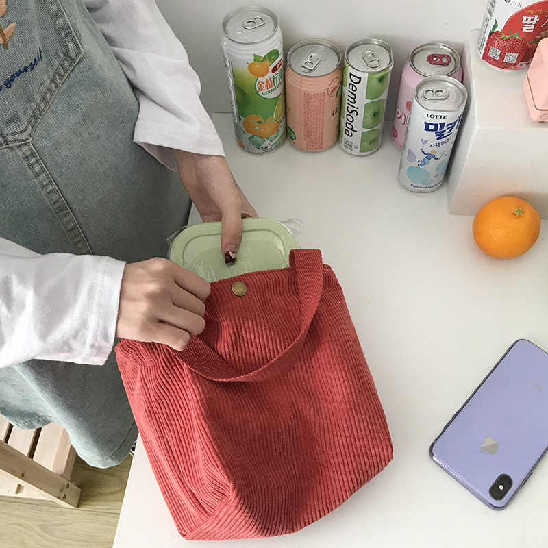 Mała sztruksowa torba na lunch – Meal Prep Bag recenzja i cena