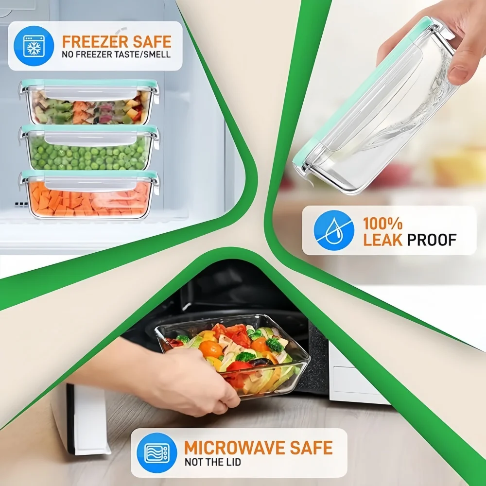 Szklany pojemnik na lunch bez  – Meal Prep Rezepte recenzja i cena
