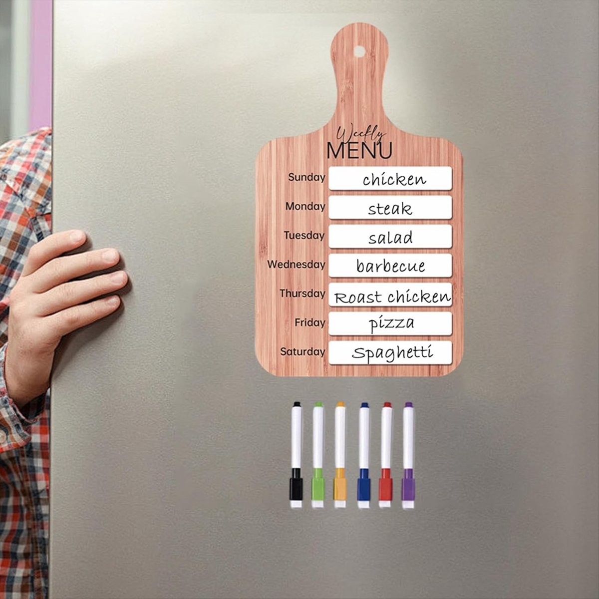Planer posiłków na lodówkę, ta – Meal Prep Weekly recenzja i cena