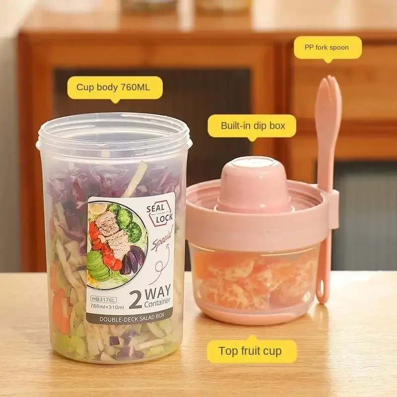 JUSTINLAU Przenośny Kubek na S – Meal Prep Tupperware recenzja i cena