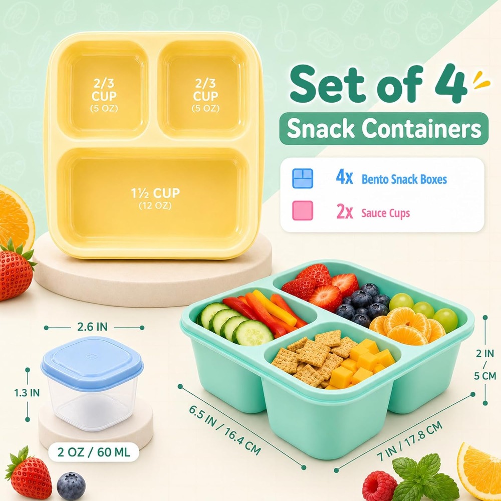 Pojemniki na przekąski Bento B – Meal Prep Healthy Lunch recenzja i cena