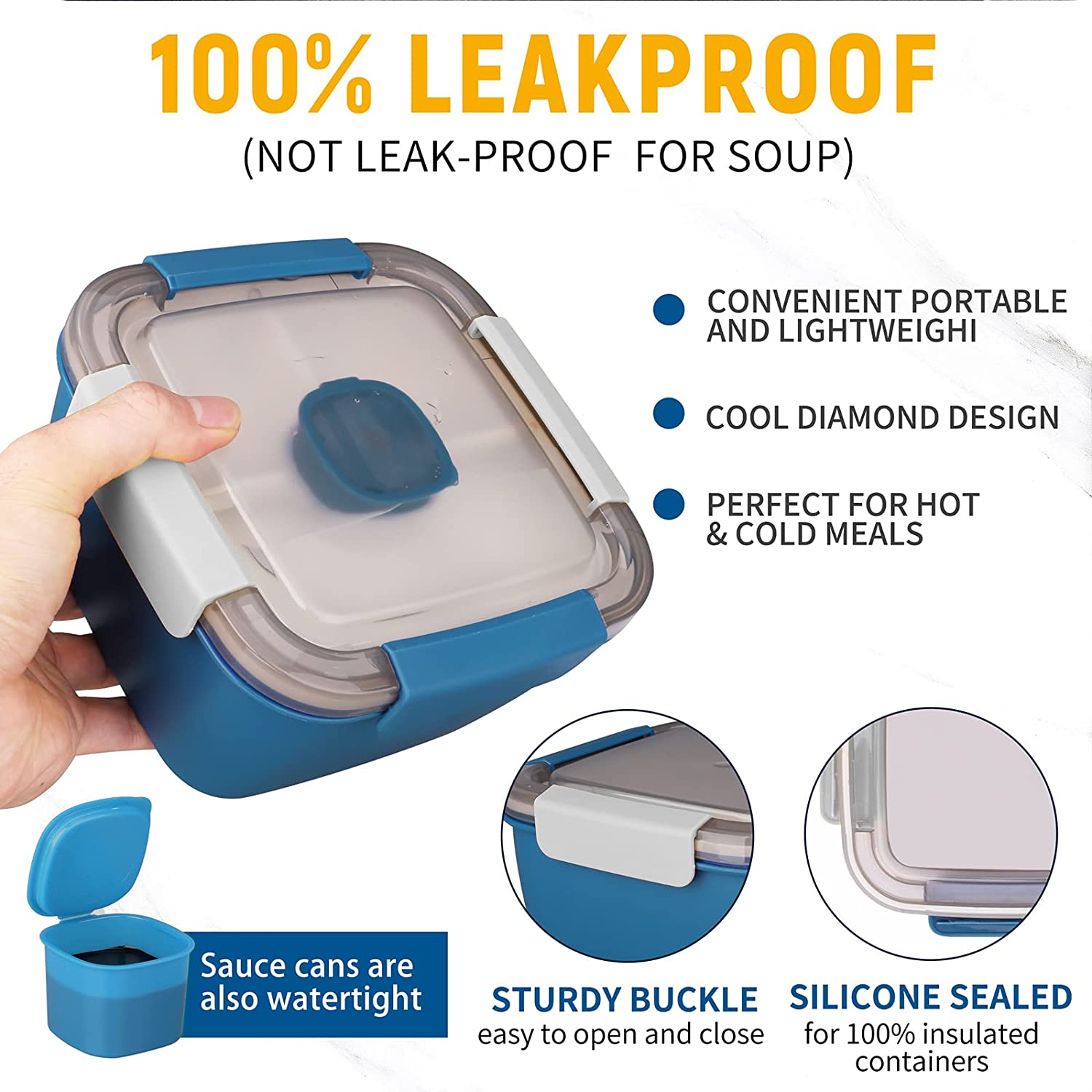 1100ml/1500ml Przenośny pojemn – Meal Prep Tupperware recenzja i cena